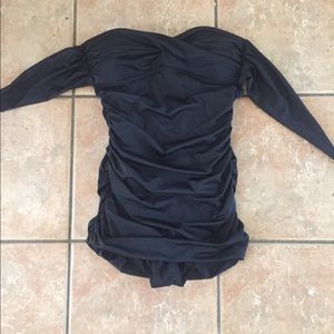 Black one piece swimsuit